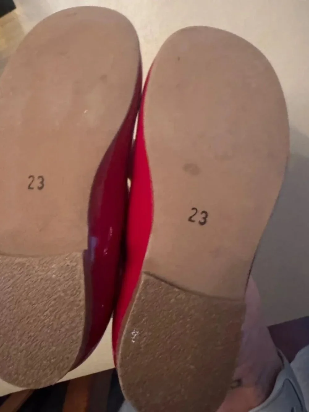 La Coqueta Red Patent Leather Mary Jane Baby Shoes EU 23